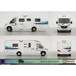 Kit Décoration Camping-Car Pilote Pacific 68 | Fun Stickers