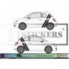 Fiat 500 kit stickers bandes racing style sportif autocollant Fun Stickers
