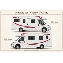 Motorhome Courbes Touring decals