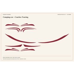 Stickers Camping-car Courbes Touring