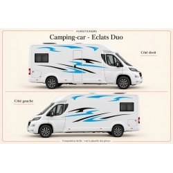 Stickers Camping-car Éclats Duo
