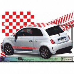 Fiat 500 ABARTH kit deco sticker stripping scorpion autocollant Fun Stickers