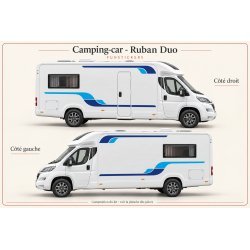 Stickers Camping-car Ruban Duo