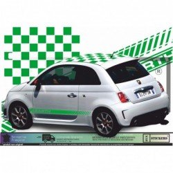 Fiat 500 ABARTH kit deco sticker stripping scorpion autocollant Fun Stickers