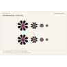 Fiat 500 electric Fleurs Pop decals