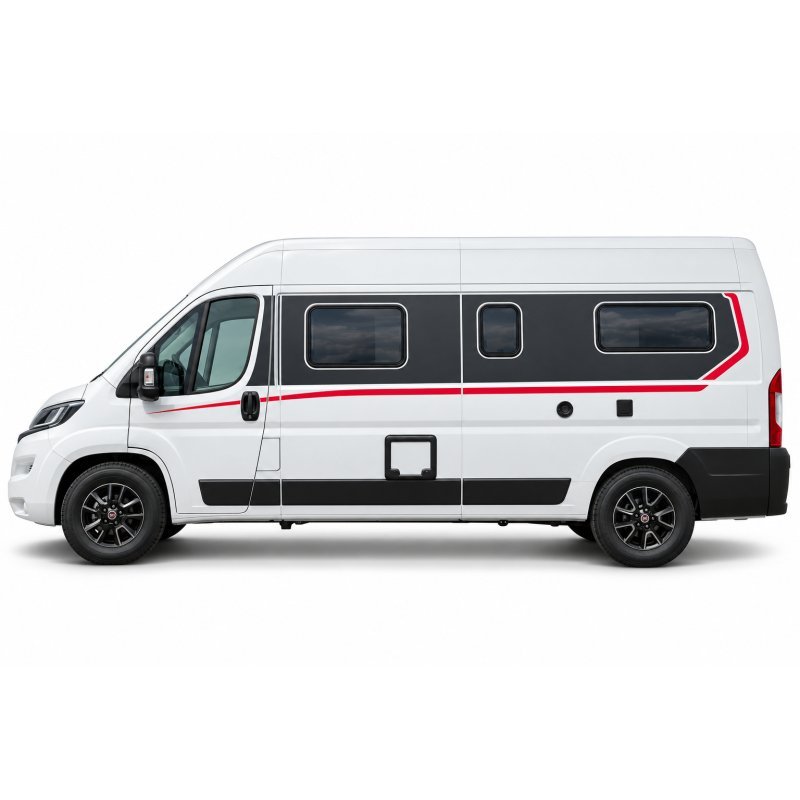 Stickers Fiat Ducato L2H2 Bandeau Carmin