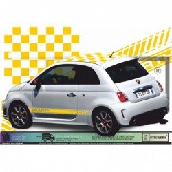 Fiat 500 ABARTH kit deco sticker stripping scorpion autocollant Fun Stickers