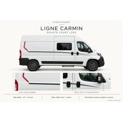 Fiat Ducato L2H2 Ligne Carmin decals