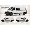 Stickers Fiat Ducato L2H2 Ligne Carmin