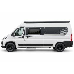 Stickers Fiat Ducato L2H2 Trame Géométrique