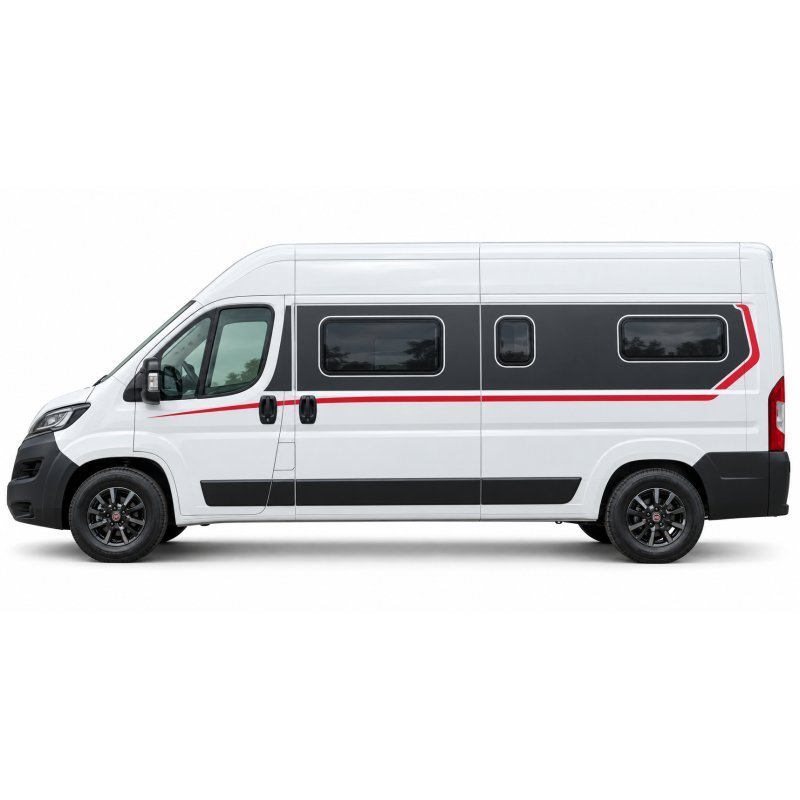 Stickers Fiat Ducato L3H2 Bandeau Carmin