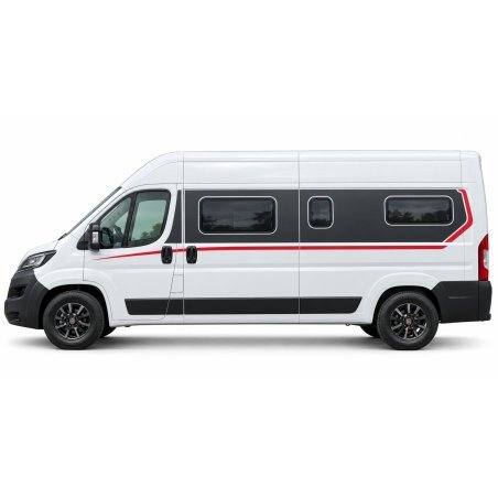 Stickers Fiat Ducato L3H2 Bandeau Carmin