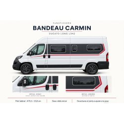 Fiat Ducato L3H2 Bandeau Carmin decals