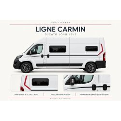 Fiat Ducato L3H2 Ligne Carmin decals