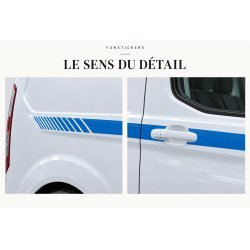 Ford Transit Custom SWB Bandes Origine decals