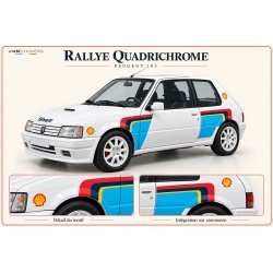 Peugeot 205 Rallye Quadrichrome decals