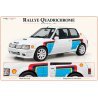 Peugeot 205 Rallye Quadrichrome decals