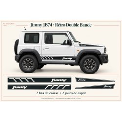 Stickers Suzuki Jimny JB74 Rétro Double Bande