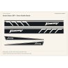 Suzuki Jimny JB74 Rétro Double Bande decals