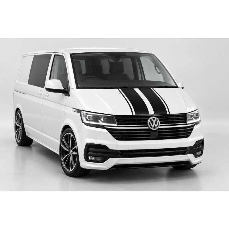 Stickers VW Transporter Capot Double Sport