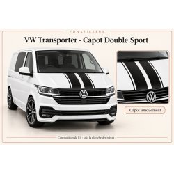 Stickers VW Transporter Capot Double Sport