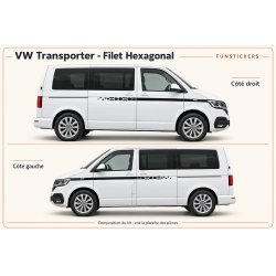 VW Transporter T6 / T6.1 Filet Hexagonal decals