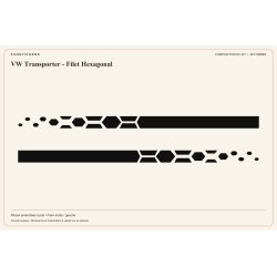 VW Transporter T6 / T6.1 Filet Hexagonal decals