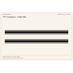 VW Transporter Triple Filet decals