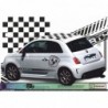 Sticker Kit Logo ABARTH Scorpion Géant – Autocollant Stripping Toit Damier Fiat 500