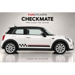 MINI Cooper F56 3-door CHECKMATE decals