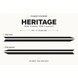 Stickers MINI Cooper F56 3 portes HERITAGE
