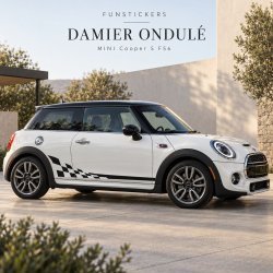 Stickers MINI Cooper S F56 Damier Ondulé