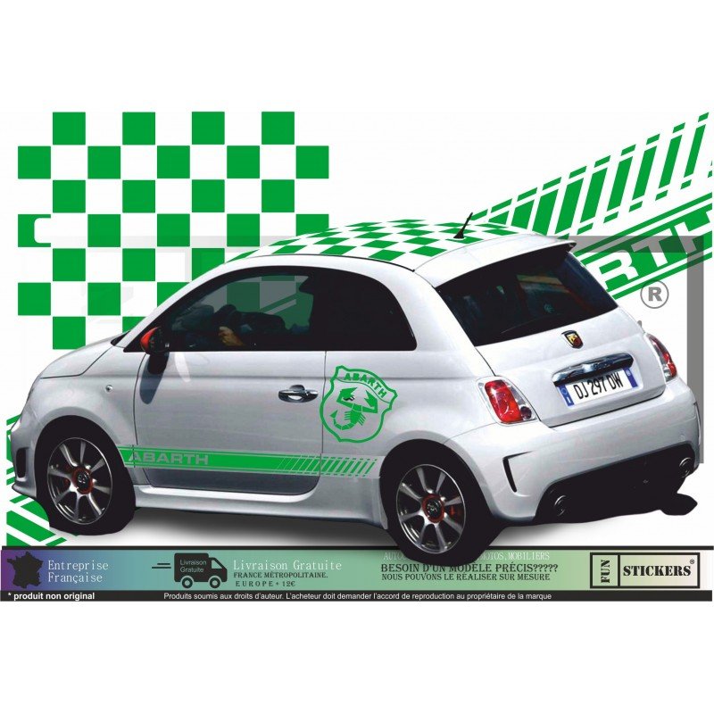 ABARTH sticker kit logo Scorpion Geant autocollant stripping Fun Stickers