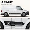 Stickers VW Transporter T6.1 court AZIMUT