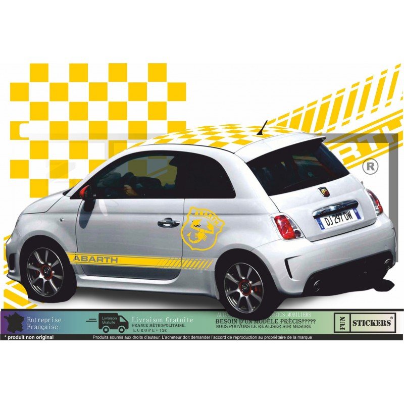 ABARTH sticker kit logo Scorpion Geant autocollant stripping Fun Stickers