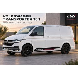 Stickers VW Transporter T6.1 court Bande Sport