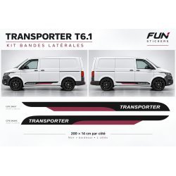 VW Transporter T6.1 SWB Bande Sport decals