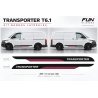 Stickers VW Transporter T6.1 court Bande Sport