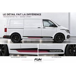 VW Transporter T6.1 SWB Bande Sport decals