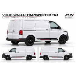 Stickers VW Transporter T6.1 court Bande Sport