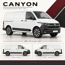 VW Transporter T6.1 SWB CANYON decals