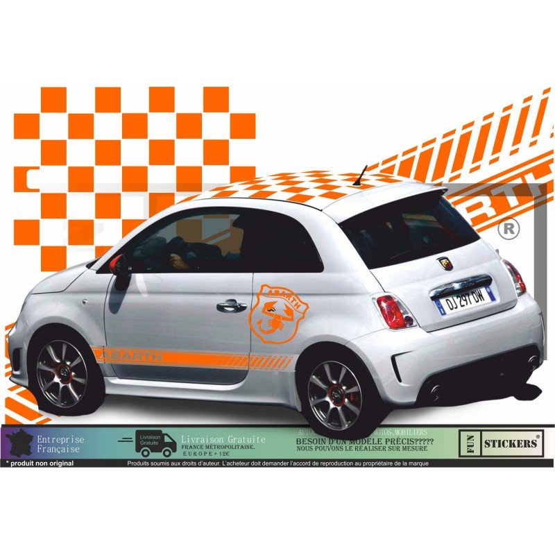 ABARTH sticker kit logo Scorpion Geant autocollant stripping Fun Stickers
