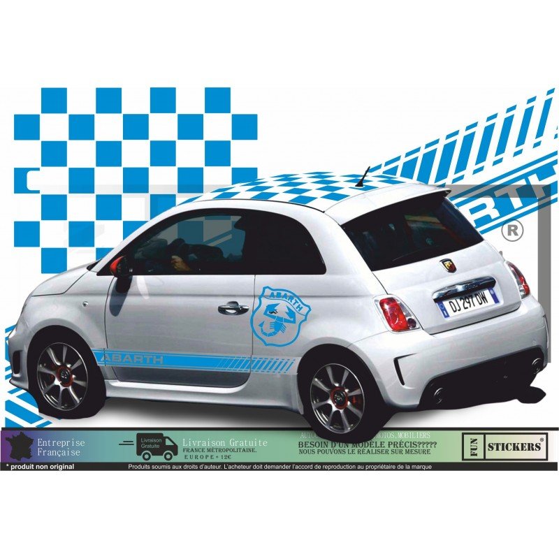 ABARTH sticker kit logo Scorpion Geant autocollant stripping Fun Stickers