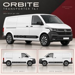 VW Transporter T6.1 SWB ORBITE decals