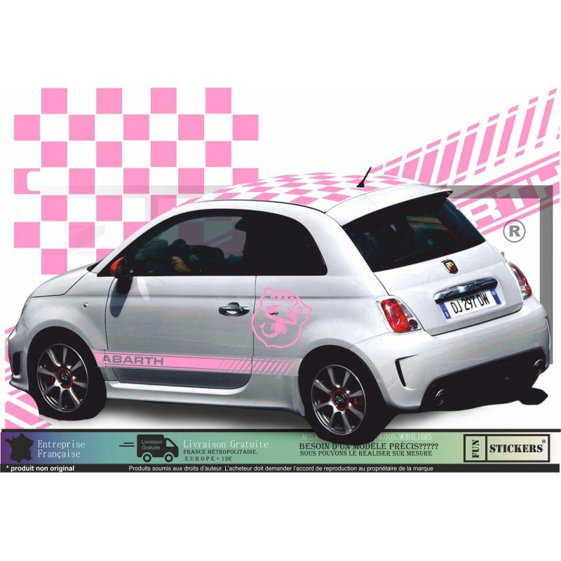 ABARTH sticker kit logo Scorpion Geant autocollant stripping Fun Stickers
