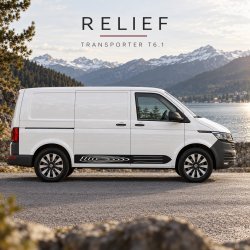 VW Transporter T6.1 SWB RELIEF decals