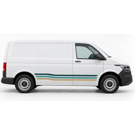 Stickers VW Transporter T6.1 court RETROWAVE