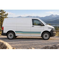 VW Transporter T6.1 SWB RETROWAVE decals