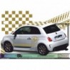 Sticker Kit Logo ABARTH Scorpion Géant – Autocollant Stripping Toit Damier Fiat 500