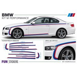 Kit Bandes Style M Performance BMW Autocollant | Fun Stickers